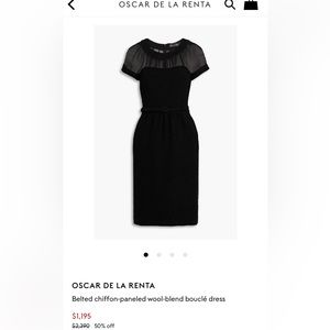 Oscar De La Renta Belted Dress